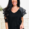 Heart On Her Sleeves Top - 2 Colors!
