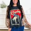 Cowboy Up Leopard Top - 2 Colors!
