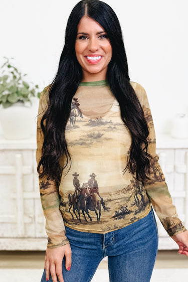 Saddle & Sky Mesh Top - 2 Colors!