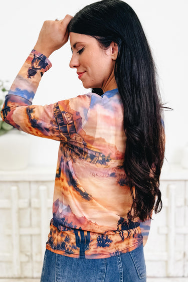 Saddle & Sky Mesh Top - 2 Colors!
