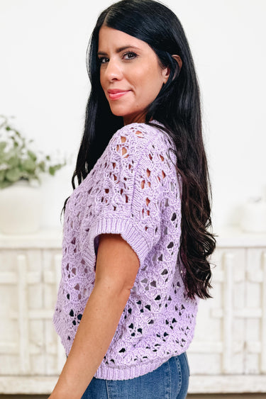 Full Of Heart Crochet Top - 2 Colors!