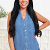 Pure Reality Button Down Top