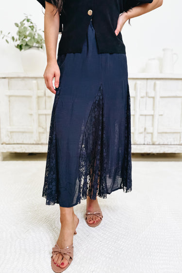 Lace Me Lovely Maxi Skirt - 2 Colors!