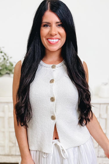 Golden Charm Sweater Vest - 3 Colors!