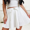 Pleat & Repeat Skirt - White