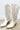 Deana Cut Out Western Boots - Off White