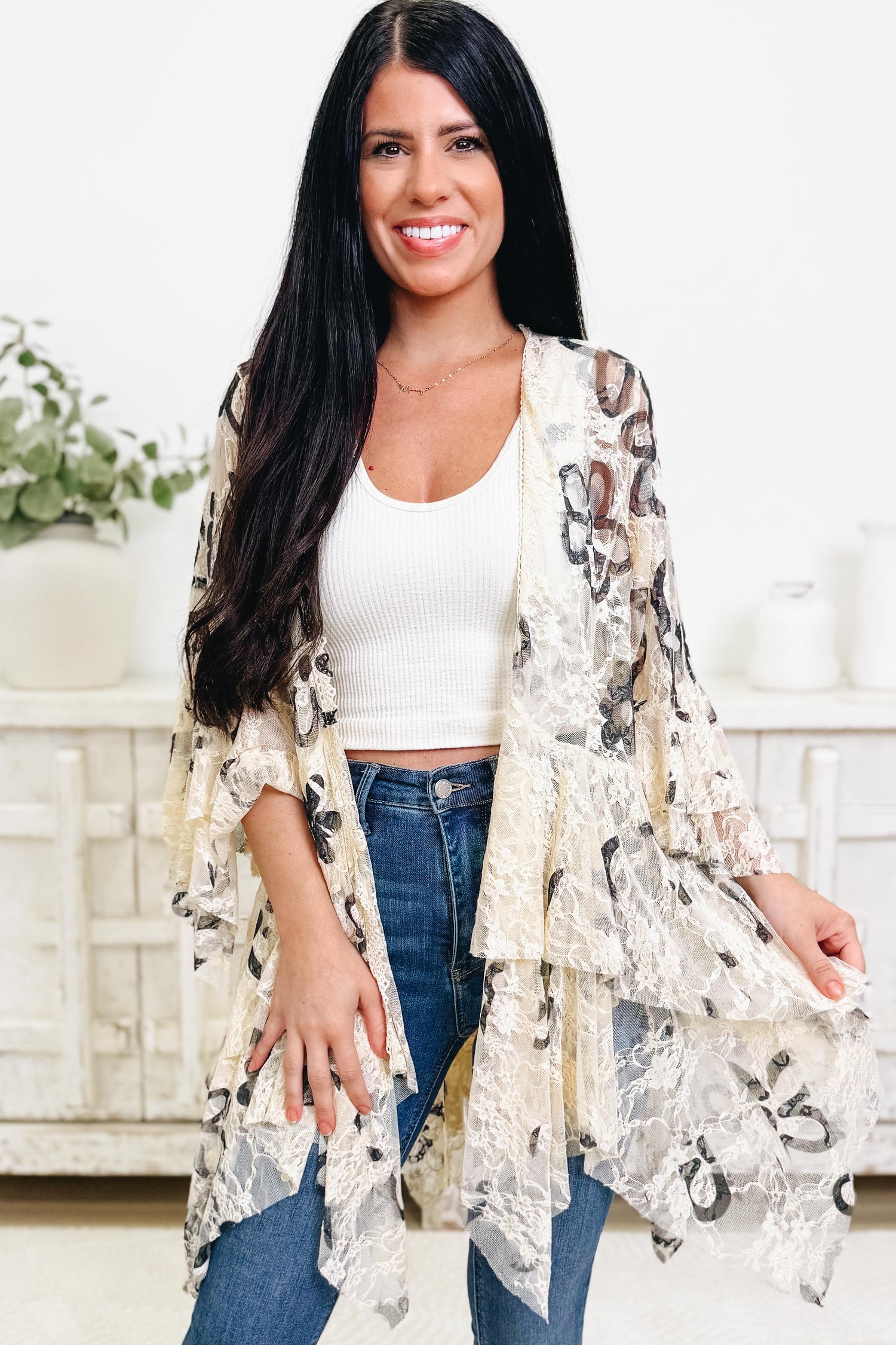 Doodle Me Daisies Cardigan