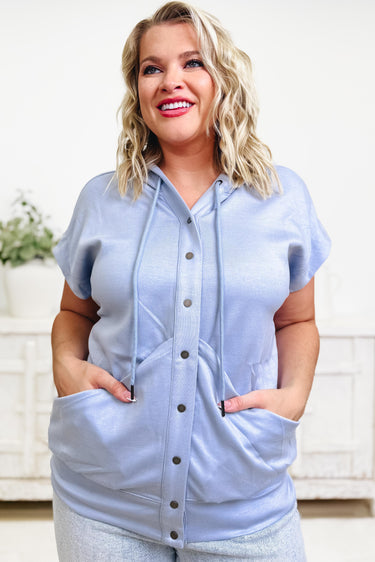 Ready Set Go Hooded Top - Baby Blue