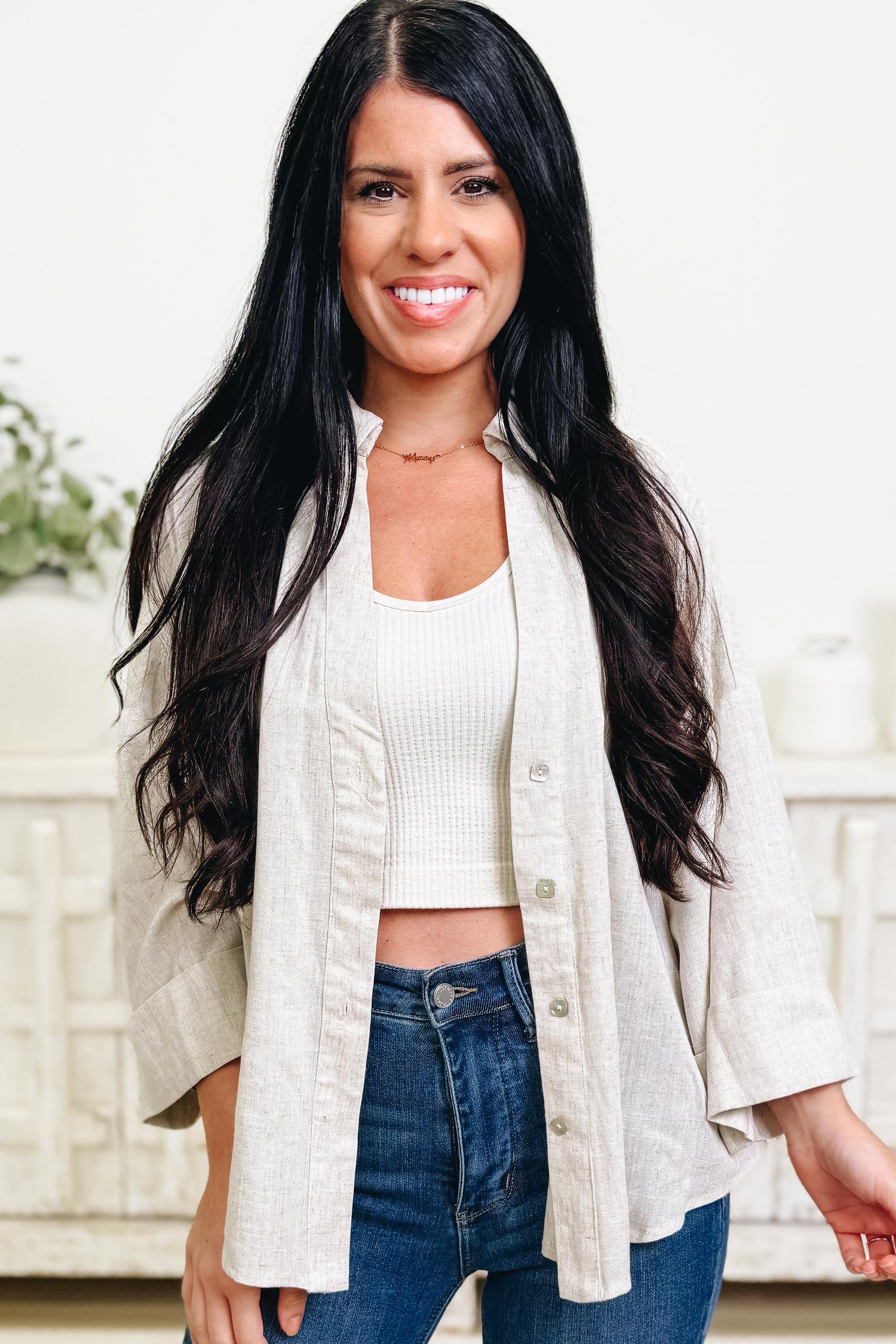 Breezy Babe Button Down Top - 2 Colors!