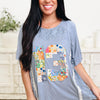 What's The Catch 13 Top - Slate Blue