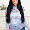 Filled With Love Floral Mesh Top
