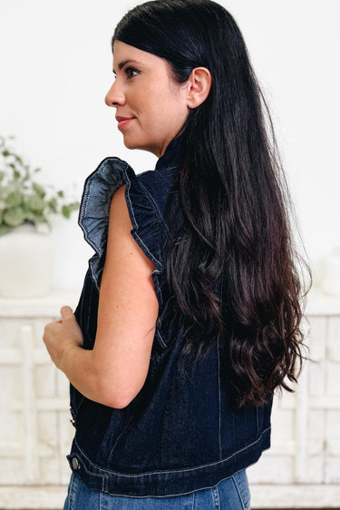 Center Of Attention Denim Vest - 3 Colors!