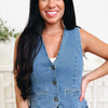 Sleek Rider Denim Vest