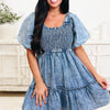 Add Some Flare Denim Dress