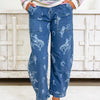 Backroad Buckin By Blue B - Barrel Jeans - Medium Wash