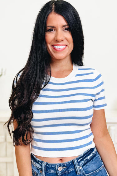 Strides & Stripes Top - 3 Colors!
