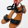 Arcy Heel Sandals - Black