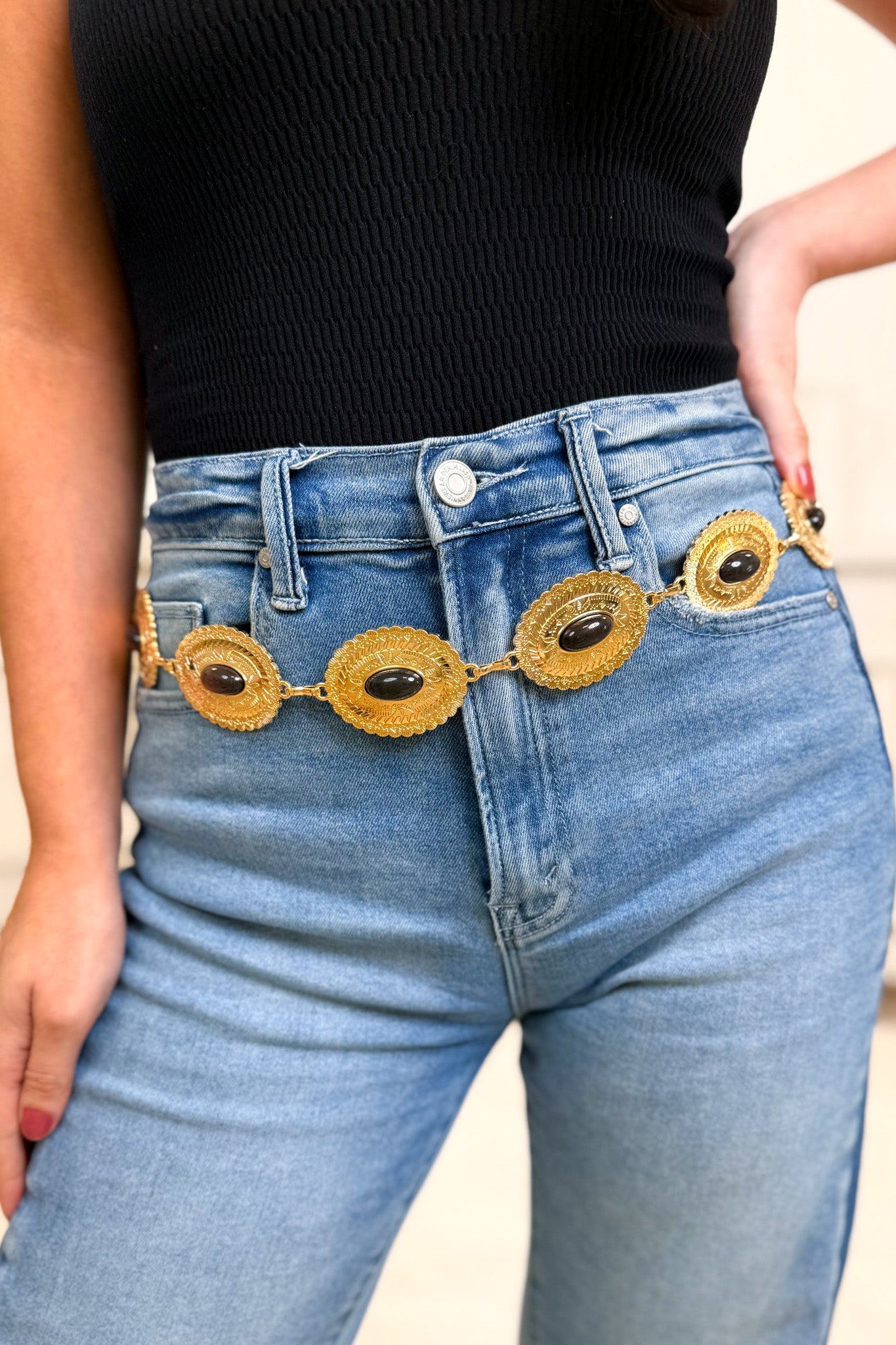 It's Vintage Metal Chain Belt - 2 Colors!