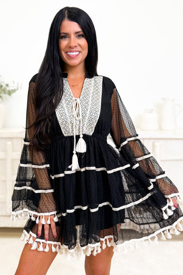 The Josie Fringe Dress - 2 Colors!