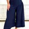 Salute The Stance Wide Leg Pants - Navy