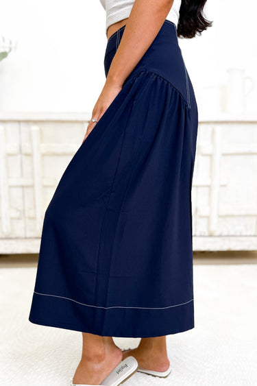 Salute The Stance Wide Leg Pants - Navy