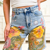 Sweet Sunshine Patchwork Bermuda Shorts