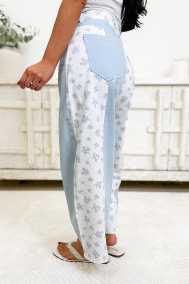 Watcha Say Pants - Light Blue Combo