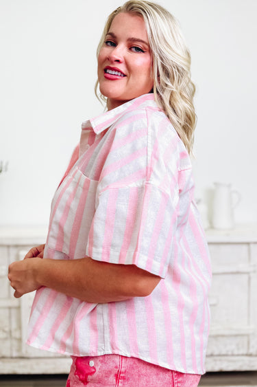 Two Ways About It Button Down Top