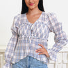 New Level Of Greatness Plaid Top