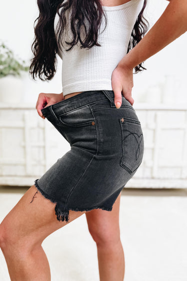 Double Dutch By Judy Blue - Denim Shorts - Black