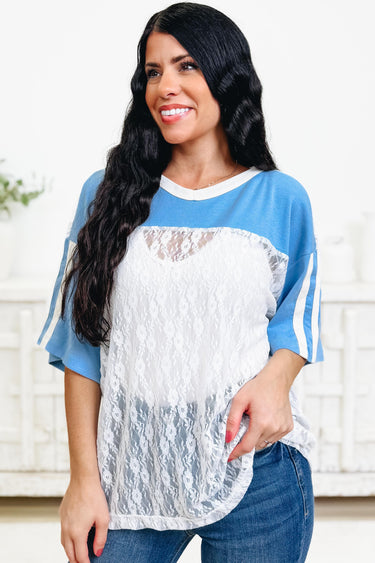 Sweet & Sporty Lace Top - 4 Colors!