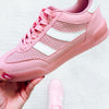 Direct Double Stripes Design Sneakers - Pink White