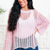 Sweet Little Angel Knit Sweater - Baby Pink