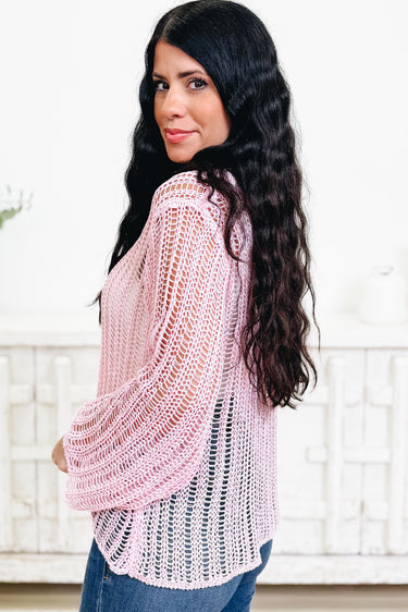 Sweet Little Angel Knit Sweater - Baby Pink