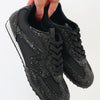 Express Rhinestone Sneakers - Black