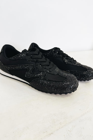 Express Rhinestone Sneakers - Black