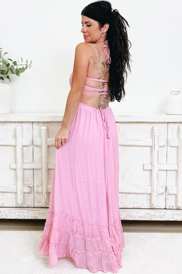 Wine & Dine Halter Dress - 3 Colors!
