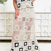 Square Stance Crochet Skirt - Natural Black
