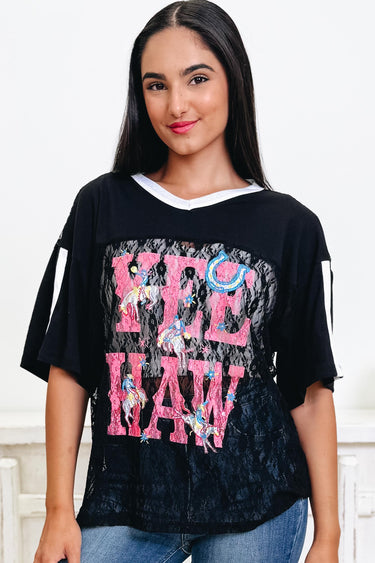 Sporty & Freeing Lace Top - 3 Colors!