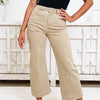 The Icon By Risen - Tummy Control Wide Leg Jeans - Latte
