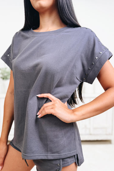 Thrill Of The Ride Top - Charcoal