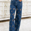 Petal Perfect By Denim BAR - Wide Leg Jeans - Dark