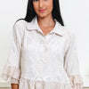 Crop & Chew Gum Ruffle Jacket