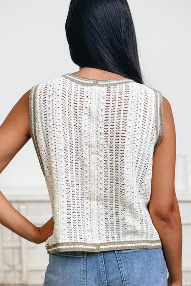 Simply Sweet Floral Crochet Vest