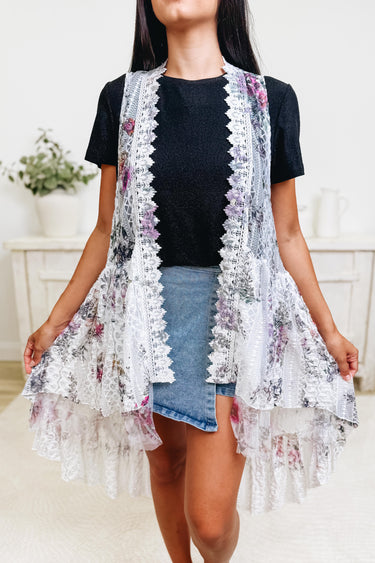 Pure & Simple Floral Cardigan