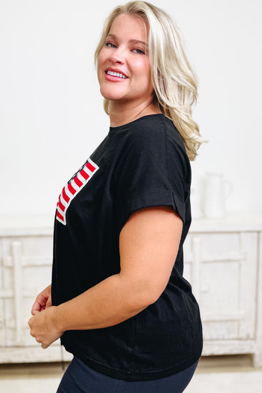American Flag Patch Tee