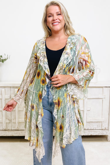 Soak Up The Sun Flower Cardigan
