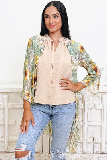 Soak Up The Sun Flower Cardigan