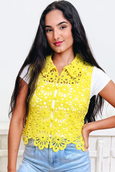 Eyes On You Crochet Top - 4 Colors!