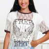 Free Bird Lace Graphic Tee - 2 Colors!